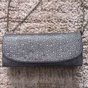 Rhinestone clutch bag